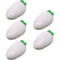 Exogio Lot de 5 carottes transparentes en plastique pour décoration de boîte à bonbons de Pâques