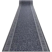 Rugsx TAPIS DE COULOIR antidérapant GREK grec, antidérapant gris 110cm 110x130 cm