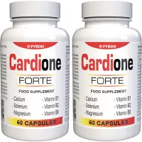 IncHealth GmbH Cardione Forte - 120 gélules (2 x 60) à forte dose - Formule originale suisse - Végétalien et à base de plantes, enrichi en vitamines et minéraux - Lot de 2