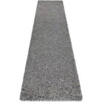 Rugsx Tapis, le tapis de couloir SOFFI shaggy 5cm gris - pour la cuisine, l'antichambre, le couloir 80x250 cm