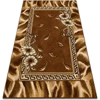 Rugsx BCF Tapis Morad TRIO fleurs, feuilles classique - marron 160x220 cm