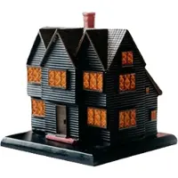 Jojomino Brûleur d'encens Salems Witch House Massachusetts pour Halloween Noël vacances ornement brûleur 1PCS