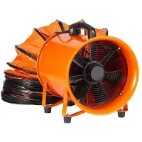 DUOKU Ventilateur d'Extraction - - 255 W - 1720 CFM - 79 dB - 298 x 293 x 370 mm