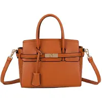 Gallantry Paris Gallantry, sac à main Camélia Damentasche en similicuir avec un motif texturé, couleur marron