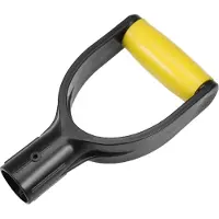 MaxPower Poignée de pelle en plastique avec poignée en D, poignée de pelle à neige de 32 mm de diamètre intérieur, pelle à neige