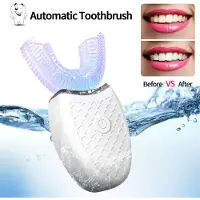 MaxPower Brosse ? dents ?lectrique automatique ? ultrasons 360?, brosse sans fil en forme de U