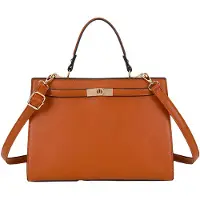 Gallantry Paris Gallantry, sac à main Camélia Damentasche avec un design structuré et une fermeture en métal, couleur marron clair