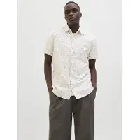 Jack & Jones Chemise 'JPRBLAsummer' sable / blanc