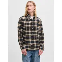 Jack & Jones Chemise 'JJEClassic' orange foncé / noir / blanc