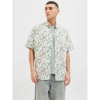 Jack & Jones Chemise 'JOSHUA' saphir / olive / blanc