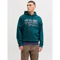 Jack & Jones Logo 2 Colors Hoodie Bleu M Homme
