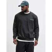 Jack & Jones Dover Print Plus Size Sweatshirt Noir 5XL Homme