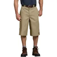 Dickies Short de travail pour homme, entrejambe de 38 cm, avec poche multi-usages, kaki, taille 30