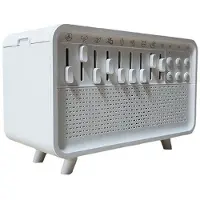 Melitt Haut-Parleur , Diffuseur D'Arômes, Humidificateur, avec 8 Groupes de Sons Naturels, Prise UE