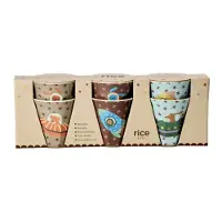 Rice - Melamine Kids Cup with Dogs in Space Print - Small - 160 ml