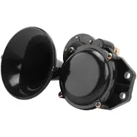 Melitt Klaxon D'Air Automatique 12V/24V avec Valve éLectrique Plate pour Camions de VéHicules de Voiture Bus Van Train