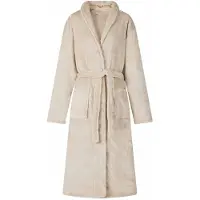vidaXL Robe de bain sans capuche Beige s Flanelle