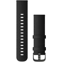 Garmin Quick Release 22 Mm Leather Strap Noir