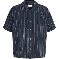Jack & Jones Chemise 'JJEBradley' bleu marine / bleu clair / blanc