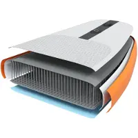 vidaXL Planche de paddle gonflable TRITON, 366 x 81 x 15 cm, bleue