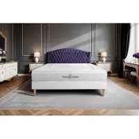 ROYAL PALACE Matelas Nottingham 135x210 cm, mousse à mémoire de forme, degré de fermeté 4, hauteur : 20 cm, 3 zones de confort