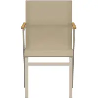 Venture Home Mexico chaise de jardin beige.