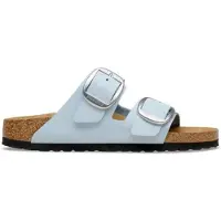 Birkenstock Arizona Big Buckle Nubuk Leather Sandals Bleu EU 41 Femme