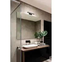 ROSSINI ILLUMINAZIONE Read Applique Salle De Bain Led 20W 2300Lm 3000K Ip20 Blanc - - Applique Fine Pour Miroirs Et Tableaux Métalliques