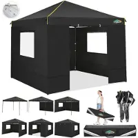 Sonstiges COBIZI Pavillon 3x3 Imperméable Stable Pop Up Protection UV 50+ Noir