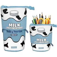 OEM Porte-crayons pliable avec fermeture à glissière, 2-en-1 (crayon et porte-crayon), télescopique