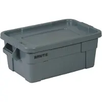 Rubbermaid - Brute Boîte de rangement 53 litres - Polyéthylène - Gris