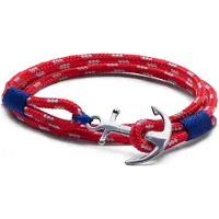 Tom Hope Bracelet - - Arctic 3 - Argent sterling - Bleu marine et rouge - Mixte