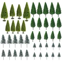 OEM Ensemble d'arbres miniatures - Différentes tailles - Modélisme et décoration de dioramas