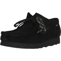 Clarks pour homme. 26179251 WallabeeGTX chaussures en cuir noir (42.5), Plat, Lacets, Casuel