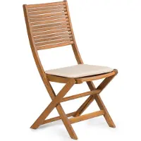 Fieldmann FDZN 9019 Coussin d'assise pour chaise de jardin, couleur crème, 100% polyester, imprégnation imperméable, épaisseur 3 cm, poids 180gr/m2