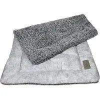 OEM Petit coussin en forme de chien, 105 x 70 cm, pour le salon et les déplacements, lavable, disponible en plusieurs tailles, rembourré, très moelleux, gris.