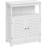 OEM Étagère double rangée avec 2 portes - 30 x 60 x 80 cm - Blanc