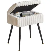 OEM Tabouret de maquillage en velours avec rangement - élégant et confortable