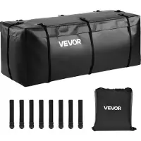 Vevor VEVOROROR - Sac de rangement imperméable en PVC 840D pour coffre de voiture, idéal comme sac de rangement pour le plateau de camion, compatible avec les voitures particulières et les SUV, noir