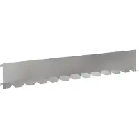 vidaXL Bordure de jardin, 30 pièces, 102 x 15 x 4 cm, acier, argenté