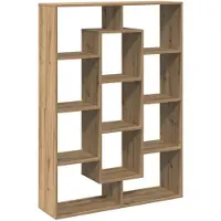 vidaXL Bibliothèque chêne artisanal 102x29x143 cm bois d'ingénierie
