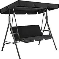 Markenlos Auvent de jardin - Auvent de jardin pour balancelle, chaise longue, toit polyvalent, protection de remplacement, couverture de toit, imperméable et résistant aux UV.