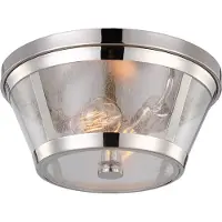 Elstead Lighting Plafonnier Elstead Harrow E27 double, 17 cm, nickel poli