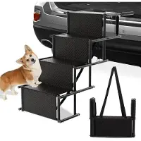 OEM Barrière pliable pour chien - marches antidérapantes - capacité de charge jusqu'à 80 kg