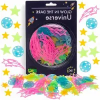 OEM Lot de 100 étoiles phosphorescentes aux couleurs fluo