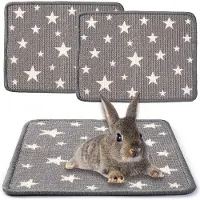 OEM Tapis en sisal pour lapins 40 x 30 cm, naturel et antidérapant, pour petits animaux