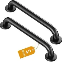 Famanu Poignées de douche pour seniors, 40 cm, lot de 2, acier inoxydable 304