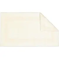 OEM Tapis de bain de luxe en coton - 70 x 120 cm - Couleur naturelle - Modèle réversible