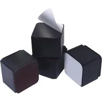 Markenlos Rehausseur de meuble, hauteur 64 cm, diamètre 5 cm, acier noir