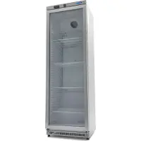 Maxima - Réfrigérateur Gastro - 400 l - Acier inoxydable - avec porte vitrée